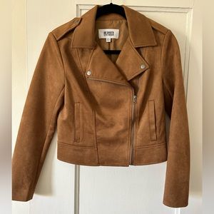 BB Dakota Steve Madden Faux Suede Moto Jacket